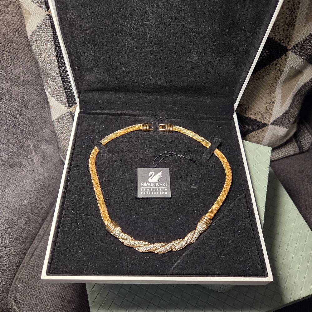 Swarovski Gold and Silver Necklace